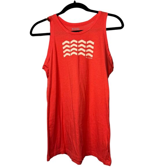 Columbia Womens Bluff Mesa Fitted Tank Top Lightweight Coral Orange Size‎ L NWOT - Picture 1 of 8